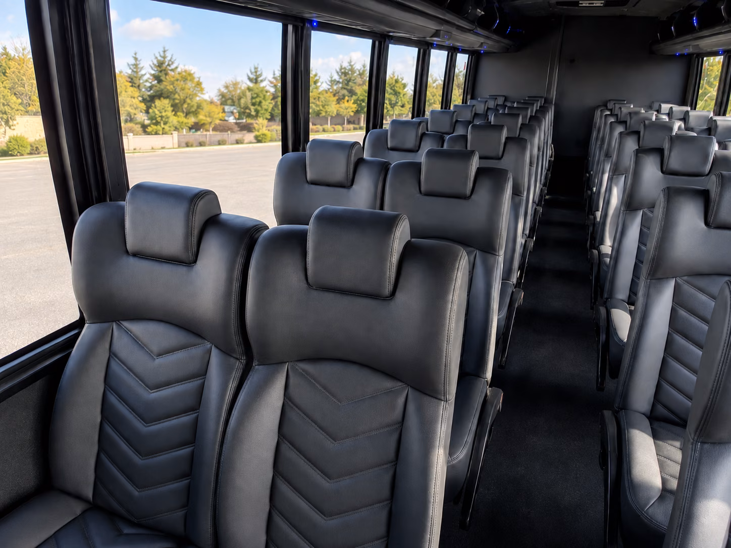 irvine airport transportation onboard seating