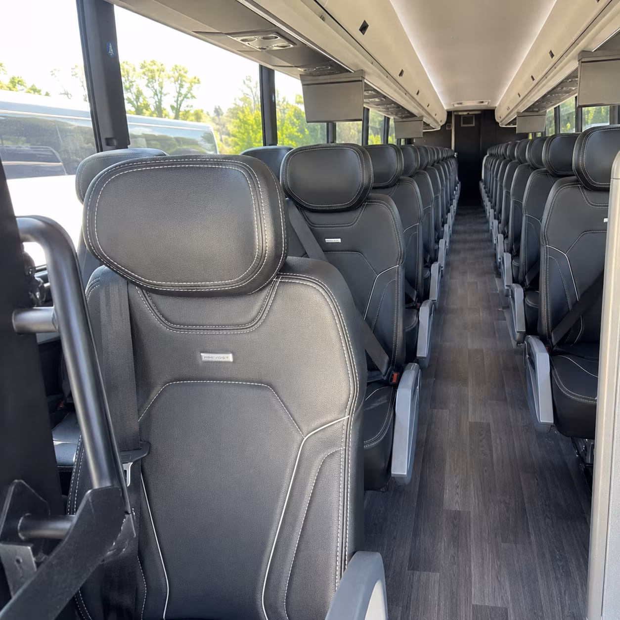 irvine charter bus interior