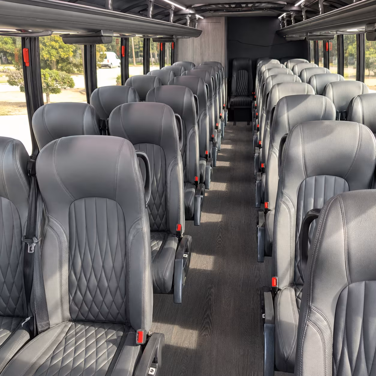 irvine long distance transportation onboard seating