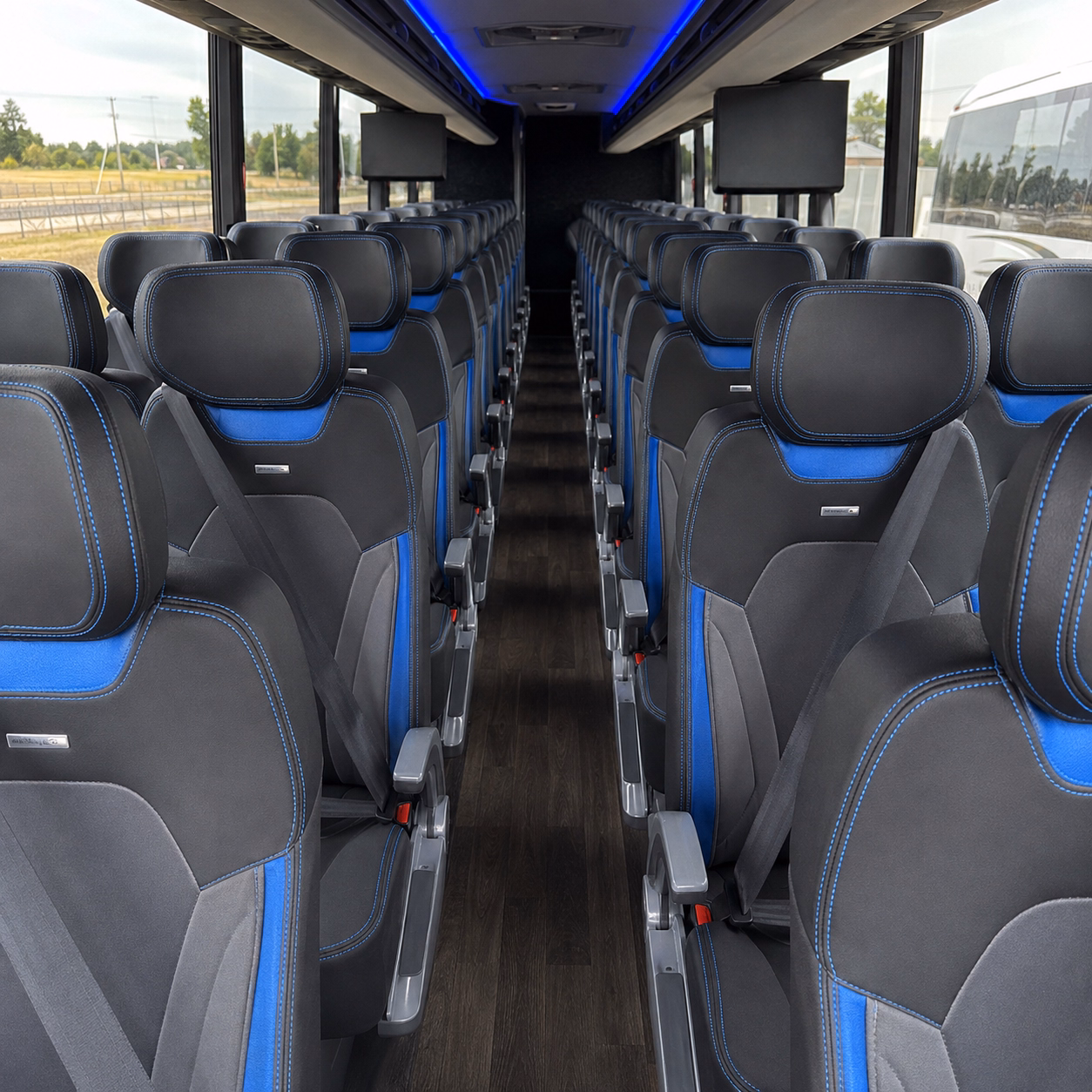 irvine religious group transportation onboard seating