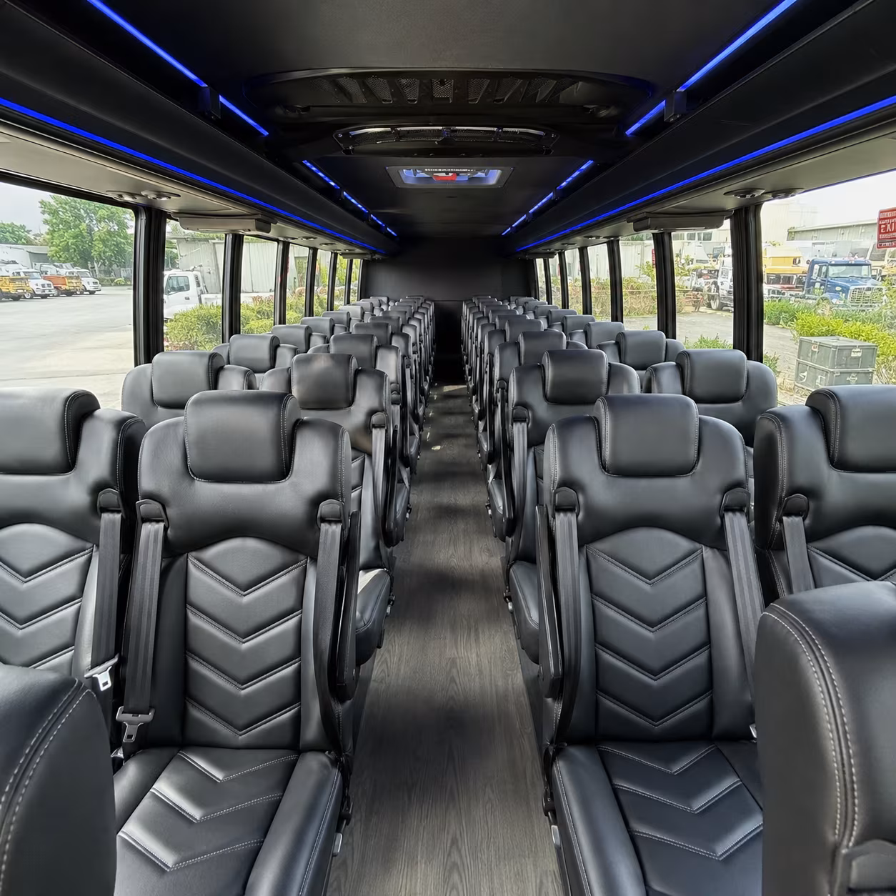 irvine wedding transportation onboard seating